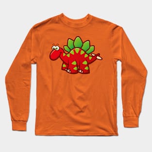 Dinosaur Stegosaurus Long Sleeve T-Shirt